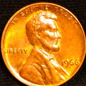 💥1966 P Lincoln Penny💥 In Brilliant Condition🔥💯👍